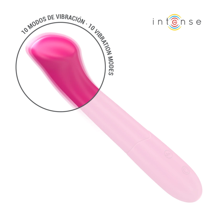 INTENSE - PATY VIBRATOR 19 CM FLEXIBEL 10 VIBRATIONEN MODELL 2 ROSA
